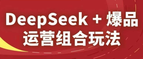 DeepSeek+爆品运营组合玩法,2025淘系精品课-项目吧