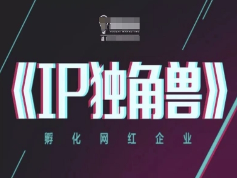 IP独角兽,孵化网红企业,ip教程-项目吧