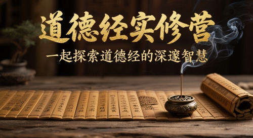 道德经实修营,一起探索道德经的深邃智慧-项目吧