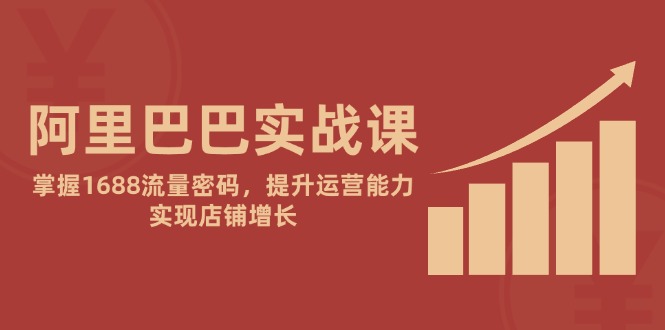 阿里巴巴实战课:掌握1688流量密码,提升运营能力,实现店铺增长-项目吧