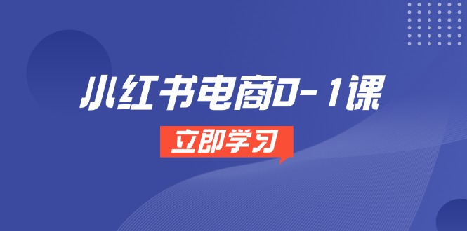 小红书电商0-1课,开店选品全流程,多平台素材处理与爆款笔记制作-项目吧