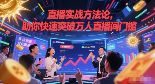 直播实战方法论,助你快速突破万人直播间门槛-项目吧