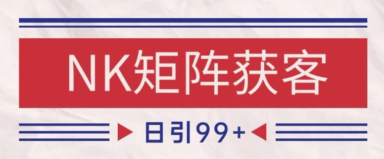 小红书某音NK赛道引流获客 自热矩阵日引200+【揭秘】-项目吧