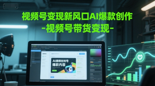 视频号变现新风口AI爆款创作-视频号带货变现-项目吧