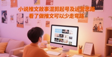 小说推文故事混剪起号及运营思路，看了做推文可以少走弯路-项目吧