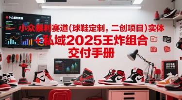 小众暴利赛道(球鞋定制,二创项目)实体+私域2025王炸组合  交付手册-项目吧