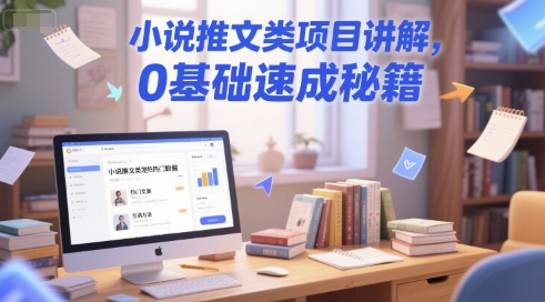 小说推文类项目讲解,0 基础速成秘籍-项目吧