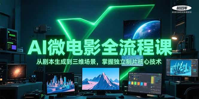 AI微电影全流程课,从剧本生成到三维场景,掌握独立制片核心技术-项目吧