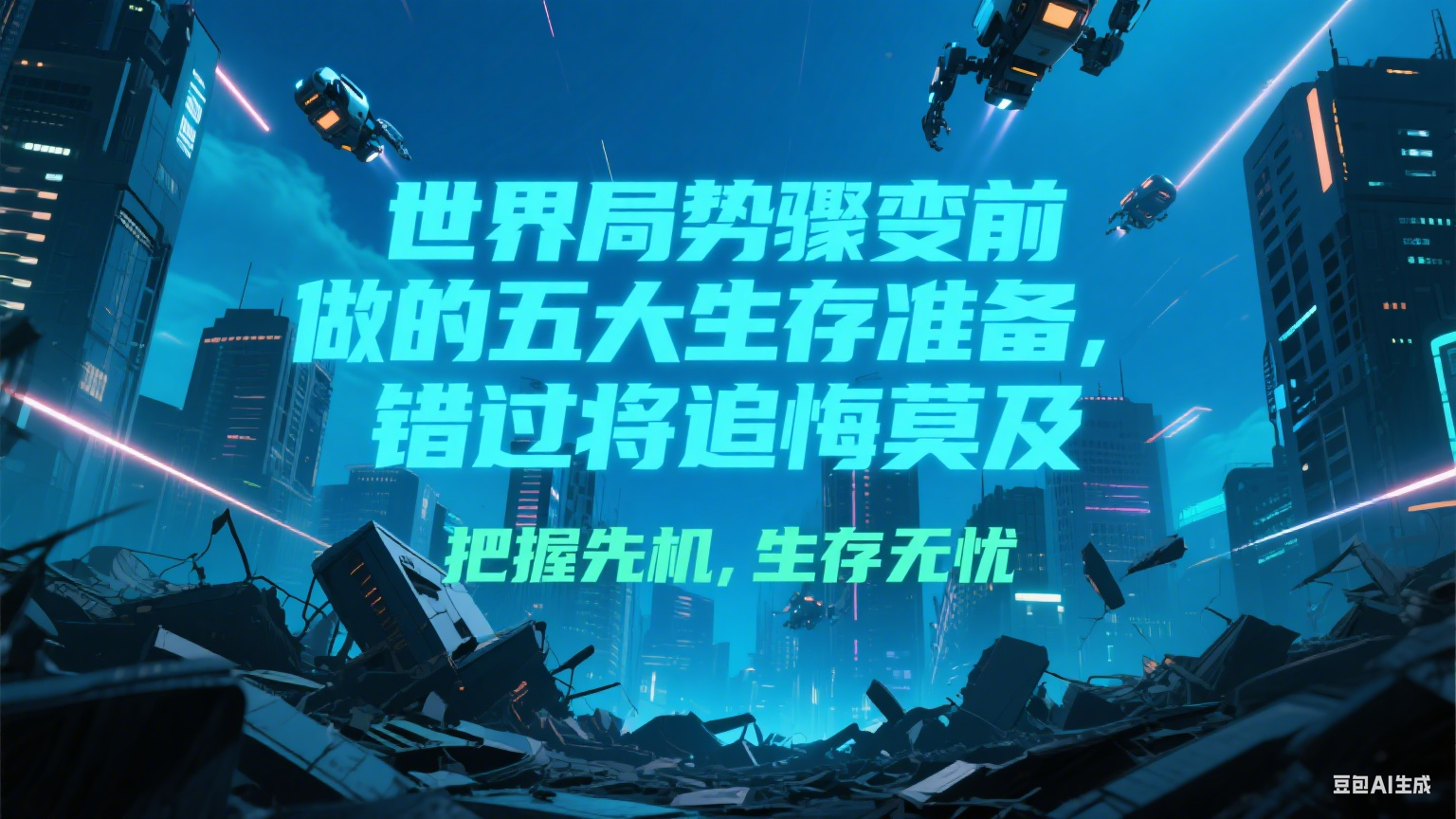 付费文章《世界局势骤变前必做的五大生存准备,错过将追悔莫及》-项目吧