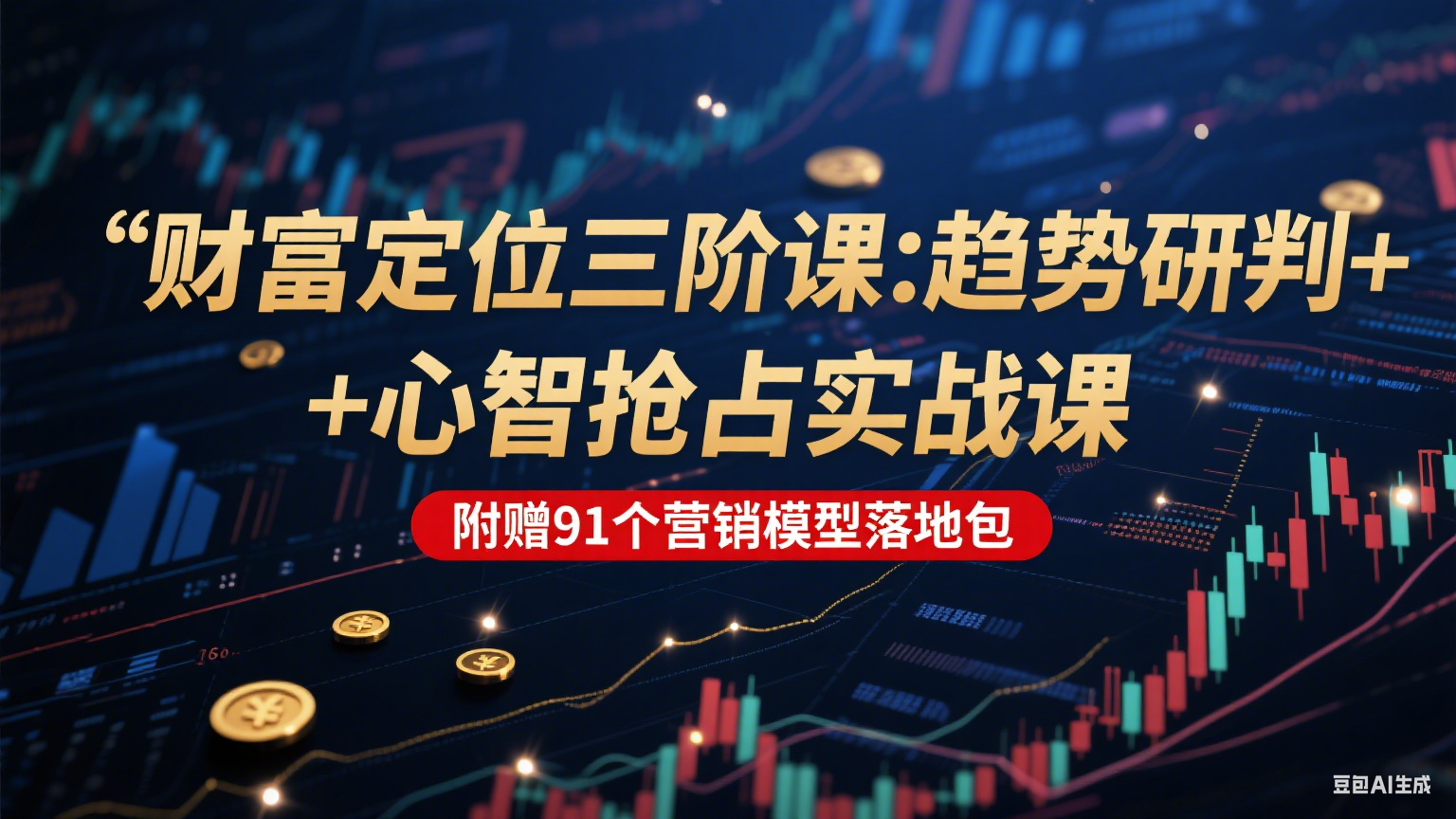 财富定位三阶:趋势研判 + 心智抢占实战课,附赠91个营销模型落地包-项目吧