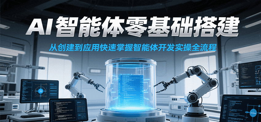 AI智能体零基础搭建实操课,从创建到应用快速掌握智能体开发全流程!-项目吧