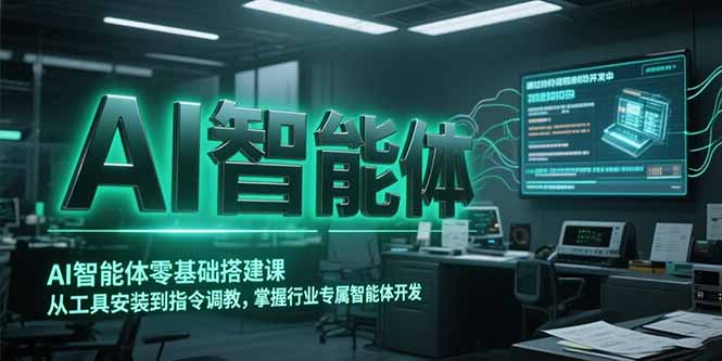 AI智能体零基础搭建课,从工具安装到指令调教,掌握行业专属智能体开发…-项目吧
