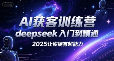 AI获客训练营，deepseek入门到精通，2025让你拥有超能力-项目吧