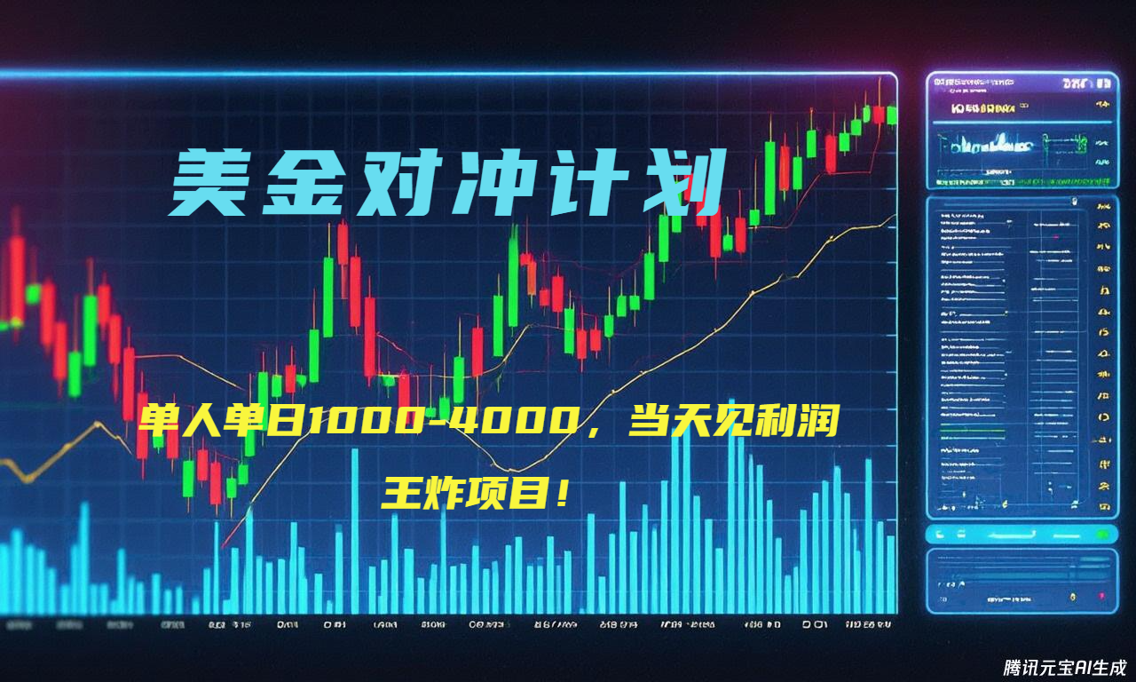 2025年最暴力项目“美金先登计划”最新最强对冲战法,每日实际收益1K-4K-项目吧