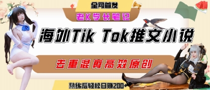 海外tiktok小说推文暴力项目,高停留率,高转化率,上手后一天搞顿饭钱不是问题-项目吧