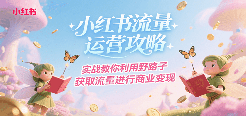 小红书流量运营攻略,实战教你利用野路子获取流量进行商业变现-项目吧