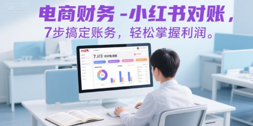 电商财务-小红书对账,7步搞定账务,轻松掌握利润-项目吧