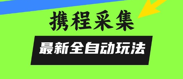 携程信息采集全自动玩法，0风控，无脑开干【揭秘】-项目吧