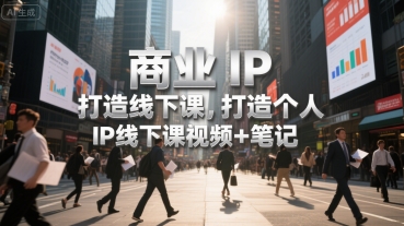 商业IP打造线下课,打造个人 IP线下课视频+笔记-项目吧