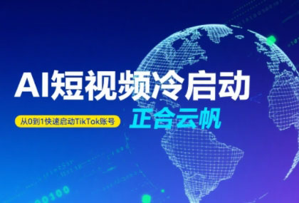 正合·TiktokAi短视频快速冷启动-项目吧