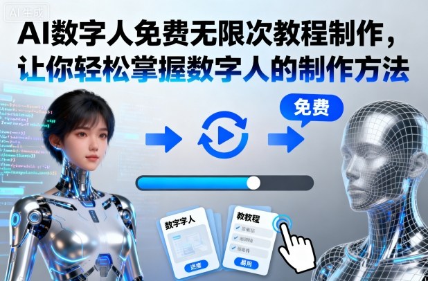 AI数字人免费无限次教程制作,让你轻松掌握数字人的制作方法-项目吧