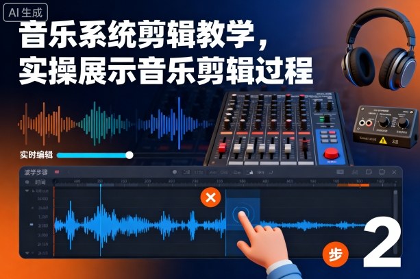 音乐系统剪辑教学,实操展示音乐剪辑过程-项目吧