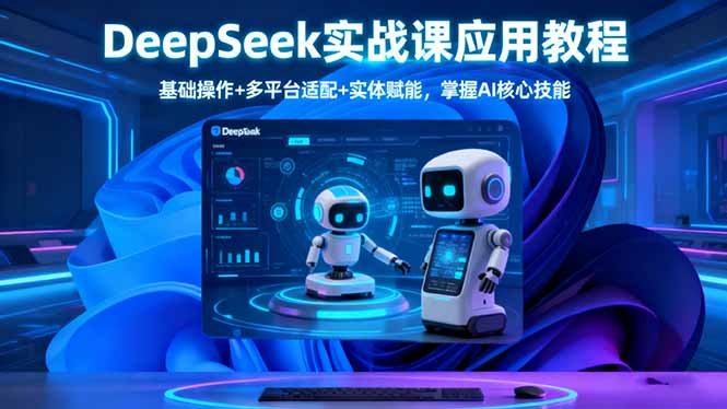 DeepSeek实战课应用教程、基础操作+多平台适配+实体赋能,掌握AI核心技能-项目吧