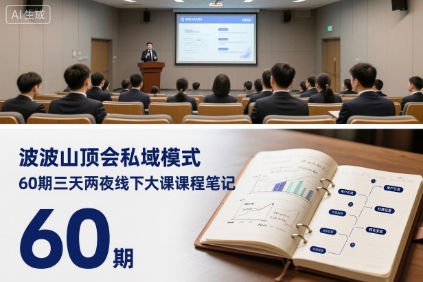 波波山顶会私域模式60期三天两夜线下大课课程笔记(文档)-项目吧