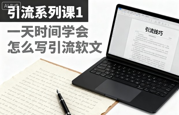 引流系列课1,一天时间学会怎么写引流软文-项目吧