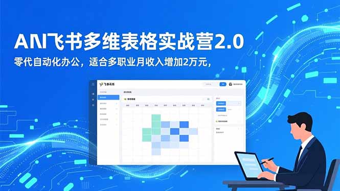 AI+飞书多维表格实战营2.0:零代码自动化办公,适合多职业月收入增加2万元-项目吧